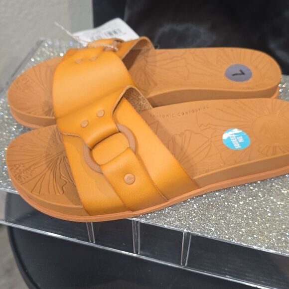 Reef Cushion Soho Cruz Slide Sandal- Natural - Picture 6 of 9